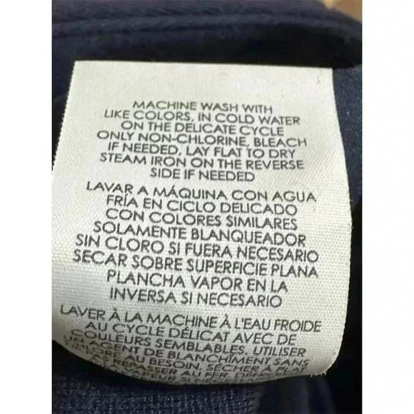 Cabi Womens Pants 6 Navy Blue High Waisted Slim Straight Stretchy Fall 1509 - Picture 6 of 7